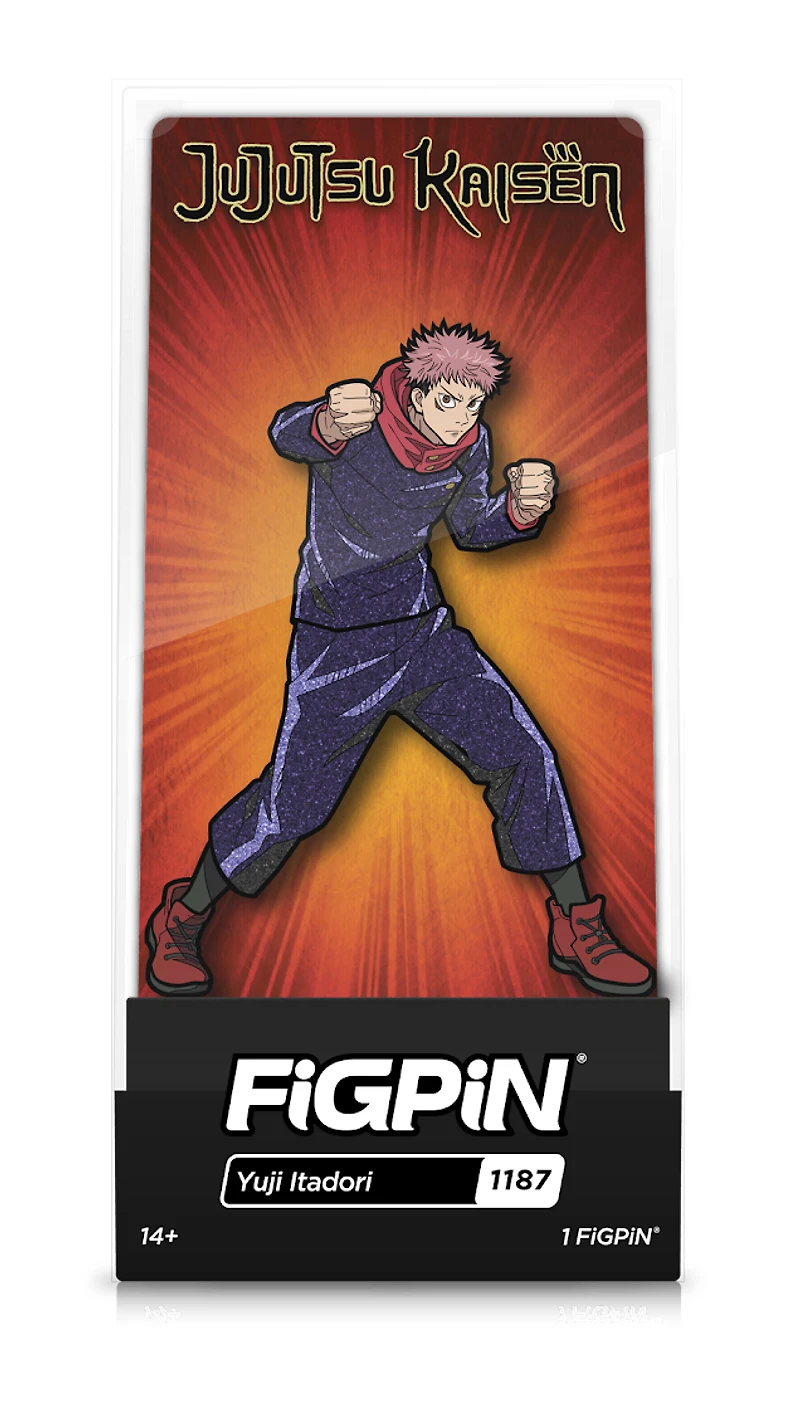 FiGPiN Jujutsu Kaisen Yuji Itadori Collectilbe Enamel Pin - Glitter Variant Exclusive