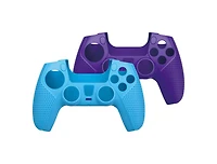 GameStop Controller Grip 2-Pack for PlayStation 5 - Blue and Purple