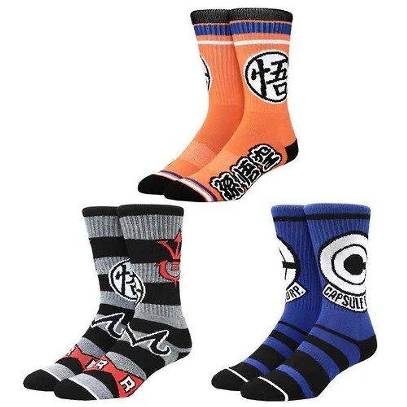 Dragon Ball Z Crew Socks 3-Pack