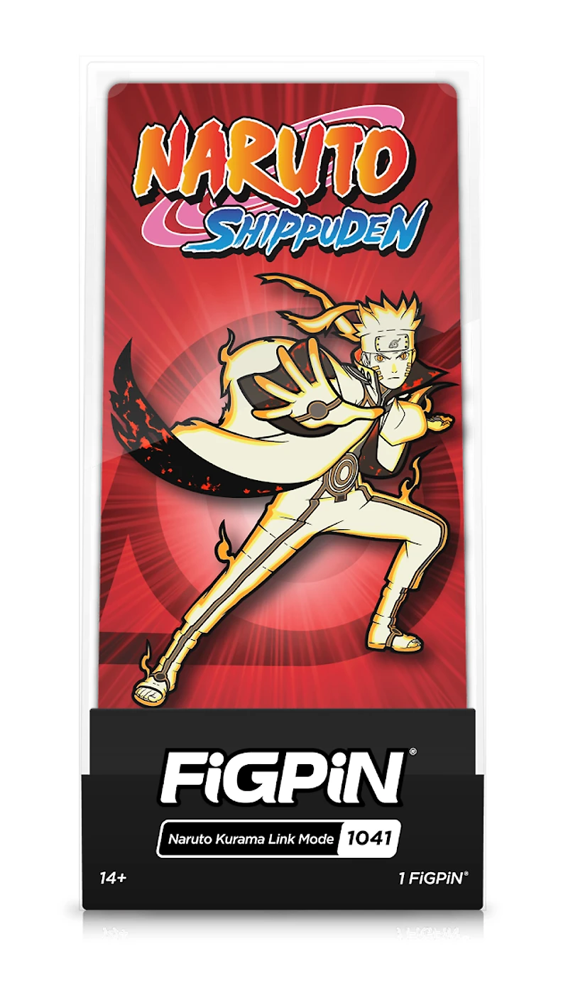 FiGPiN Naruto Shippuden Naruto Kurama Link Mode Collectible Enamel Pin