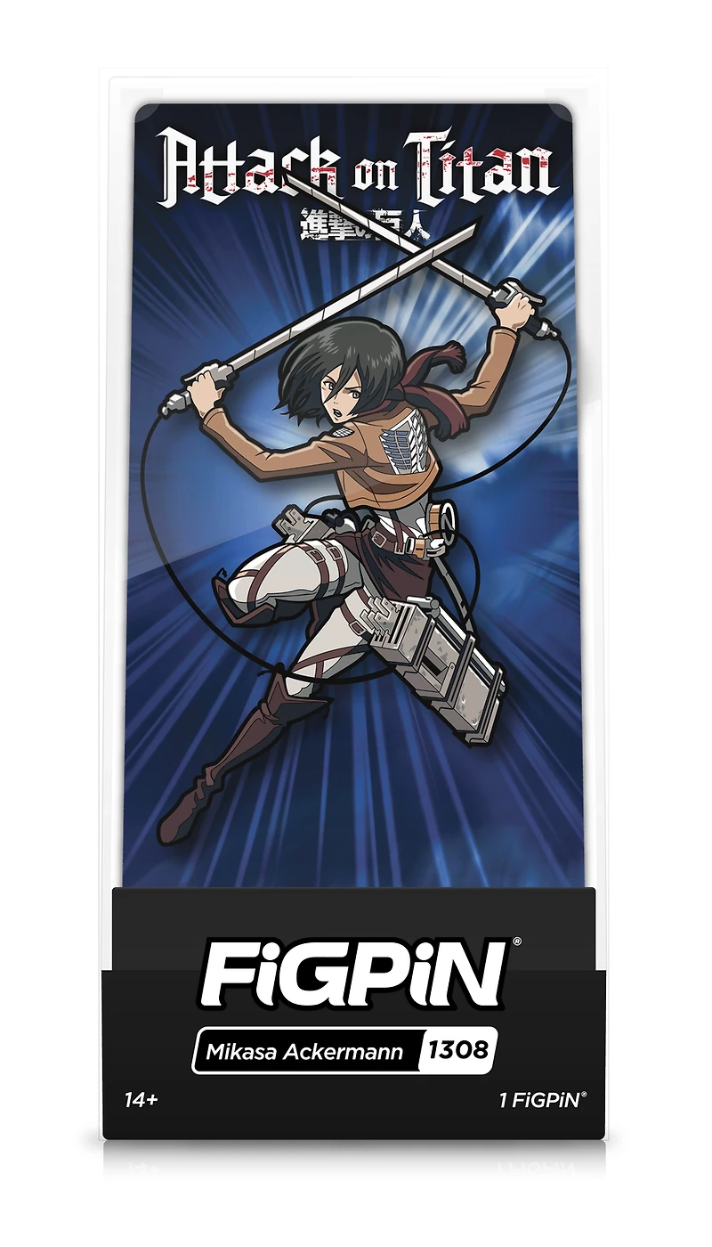 FiGPiN Attack on Titan Mikasa Ackermann 3-in Collectible Enamel Pin