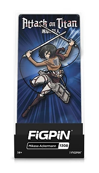 FiGPiN Attack on Titan Mikasa Ackermann 3-in Collectible Enamel Pin
