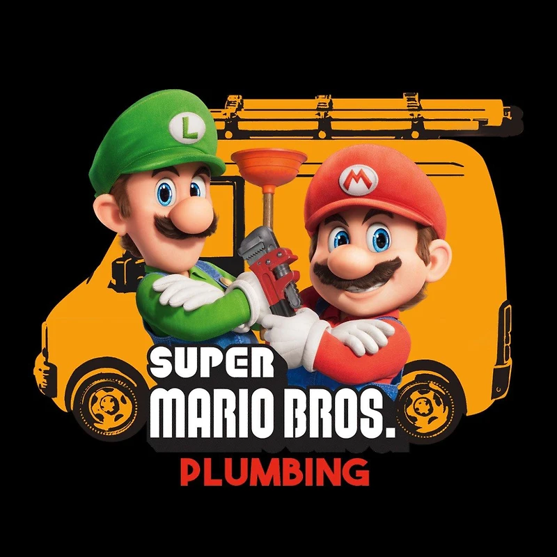 Super Mario Bros. Plumbing Van Unisex Short Sleeve T-Shirt