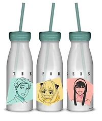 Spy X Family Kickoff Collection Ceramic Milk Bottle Carnival Cup with Straw