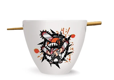 Chainsaw Man Kickoff Collection Tapered Ramen Bowl with Chopsticks