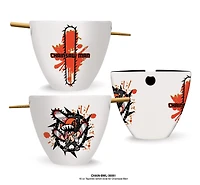Chainsaw Man Kickoff Collection Tapered Ramen Bowl with Chopsticks