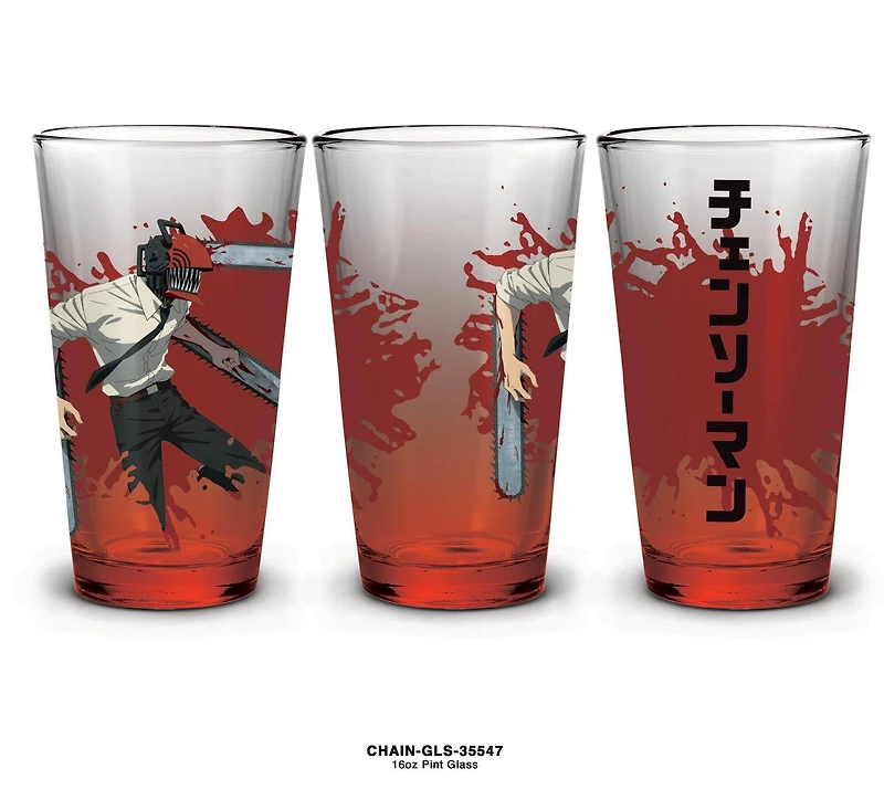 Chainsaw Man Kickoff Collection Denji 16oz Drinking Glass