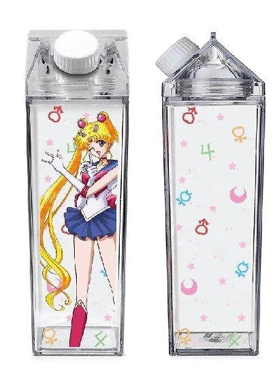 Sailor Moon 16 oz. Plastic Milk Carton Bottle