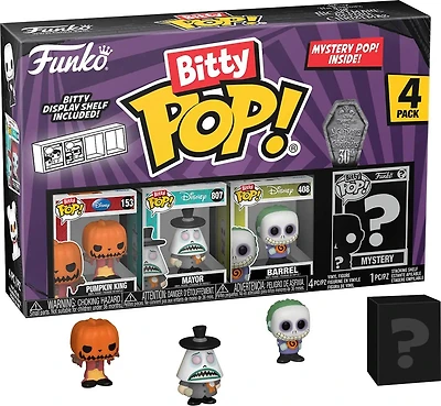 Funko Bitty POP!: The Nightmare Before Christmas 0.9-in Vinyl Figure Set 4-Pack