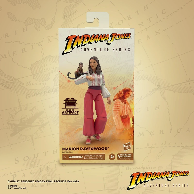 Hasbro Indiana Jones Adventure Series  Marion Ravenwood (Build an Artifact) 6-in Action Figure