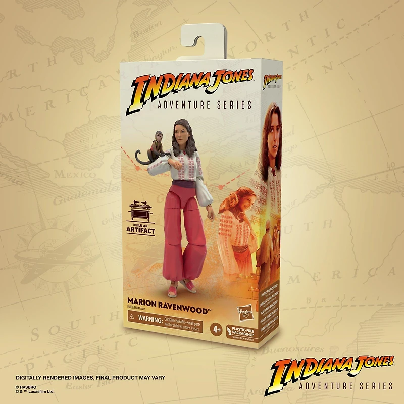 Hasbro Indiana Jones Adventure Series  Marion Ravenwood (Build an Artifact) 6-in Action Figure