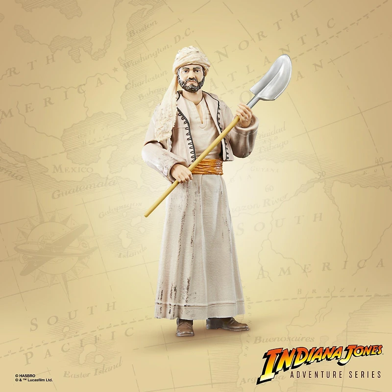 Hasbro Indiana Jones Adventure Series Sallah (Build an Artifact) 6-in Action Figure