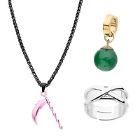 Dragon Ball Super Goku Black Necklace, Potara Earrings, and Time Ring Set GameStop Exclusive