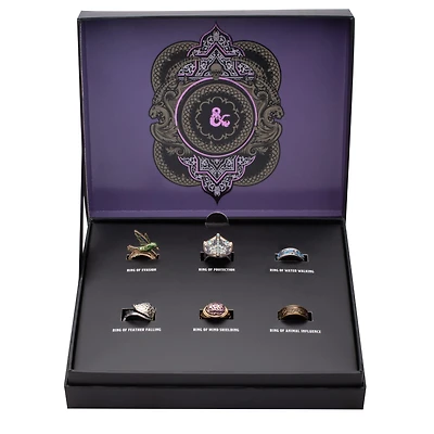 Dungeons and Dragons Adjustable 6-Piece Ring Set GameStop Exclusive