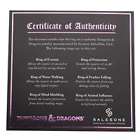 Dungeons and Dragons Adjustable 6-Piece Ring Set GameStop Exclusive