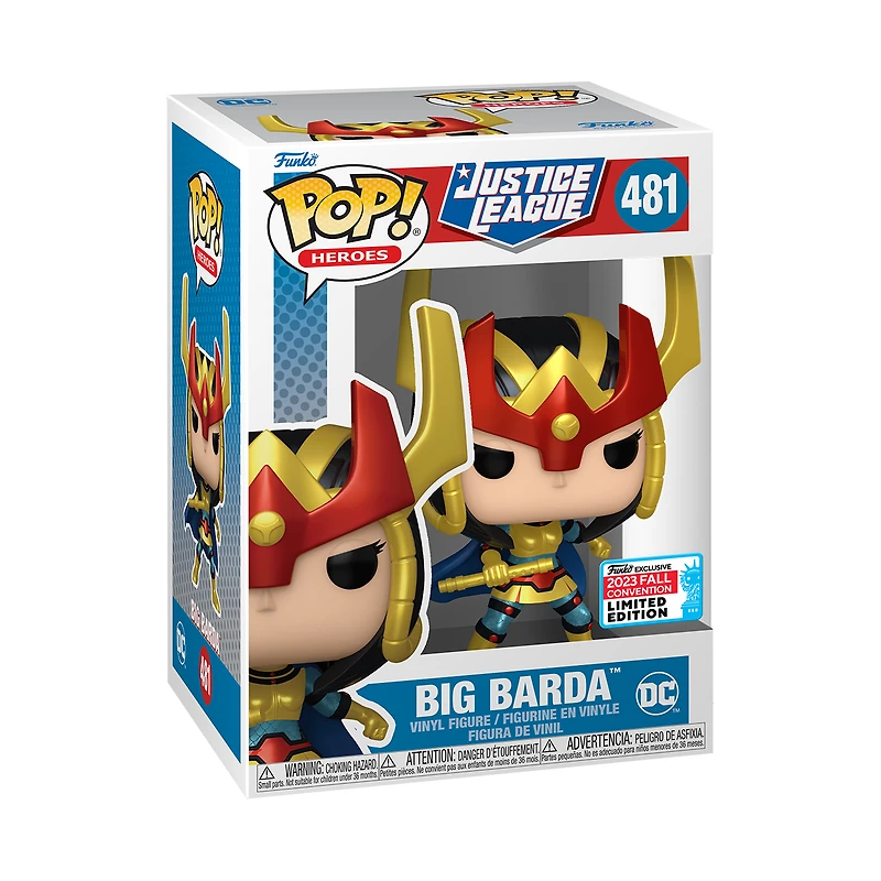 Funko POP! Heroes: DC Comics Justice League Big Barda 3.95-in Vinyl Figure 2023 New York Comic Con Exclusive