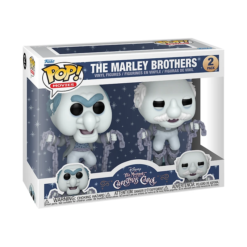 Funko POP! Disney: The Muppet Christmas Carol Jacob Marley and Robert Marley Vinyl Figure Set 2-Pack