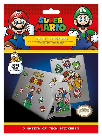 Super Mario Tech Sticker Pack