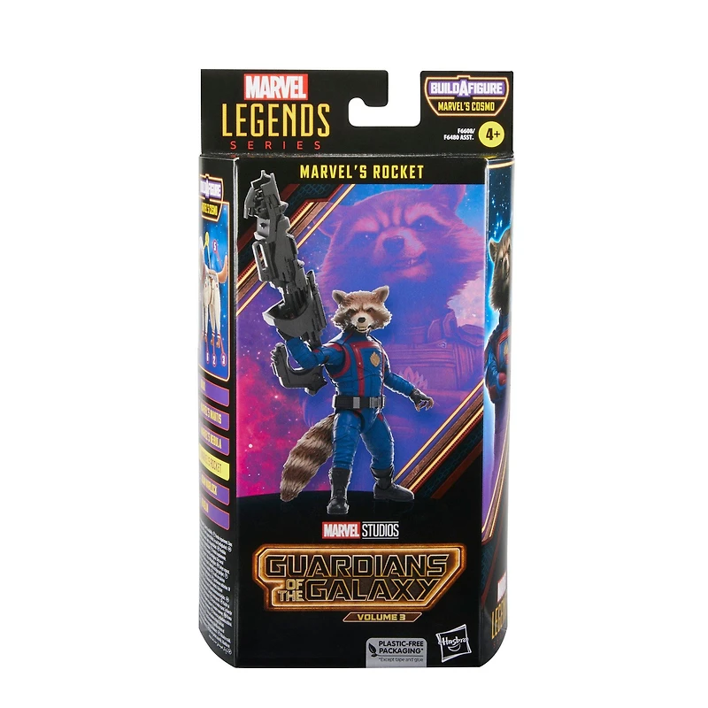 Hasbro Marvel Legends Series Guardians of the Galaxy: Volume 3 Marvel’s Rocket (Build-A-Figure - Marvel's Cosmo) 6-in Action Figure