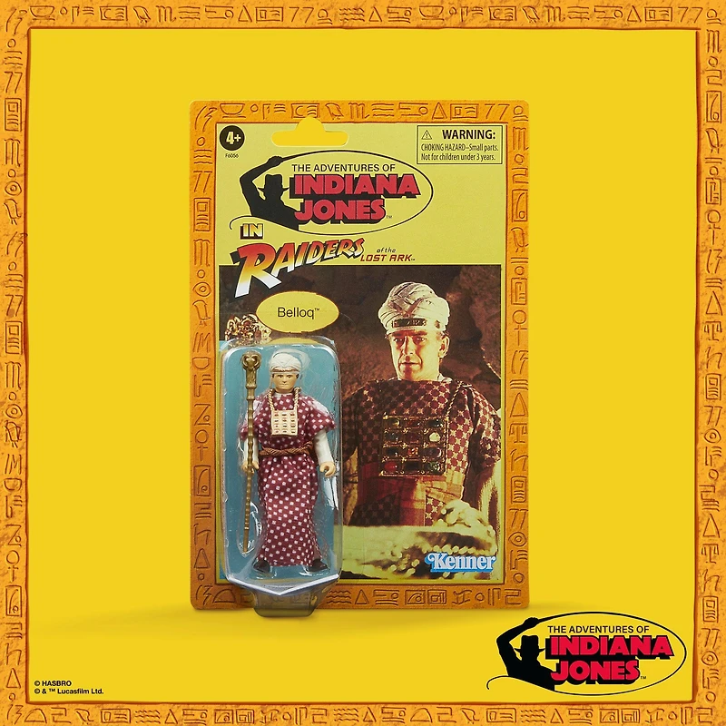 Hasbro Indiana Retro Collection Indiana Jones in Raiders of the Lost Ark Belloq 3.75-in Action Figure