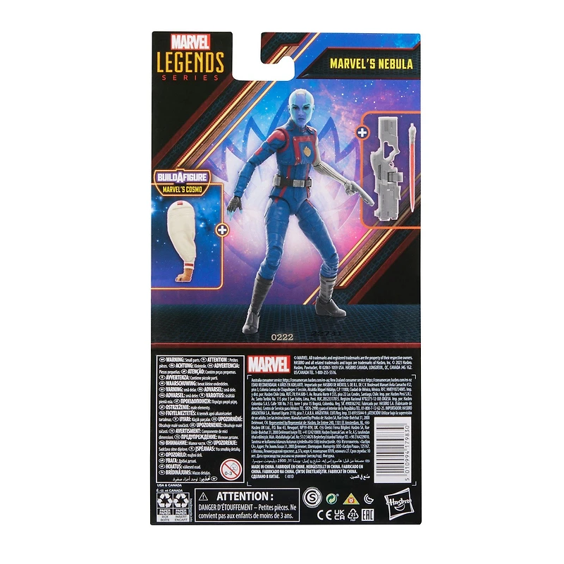 Hasbro Marvel Legends Series Guardians of the Galaxy: Volume 3 Marvel’s Nebula (Build-A-Figure - Marvel's Cosmo) 6-in Action Figure