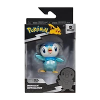 Jazwares Pokemon Select Metallic Piplup 3-in Battle Figure