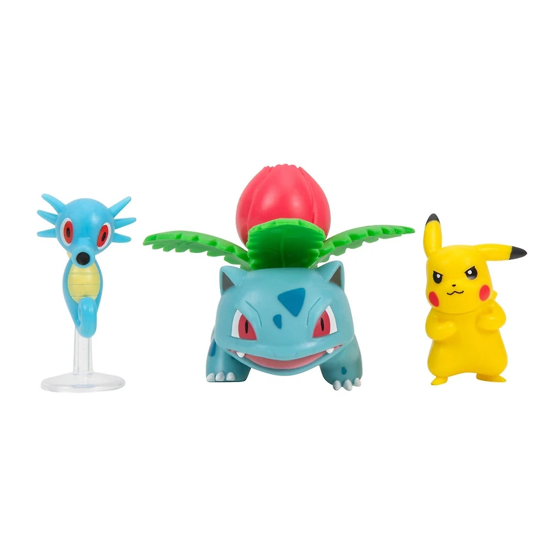 Jazwares Pokemon Battle Figure Set 3-Pack (Pikachu, Horsea