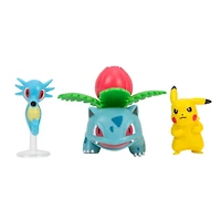 Jazwares Pokemon Battle Figure Set 3-Pack (Pikachu, Horsea