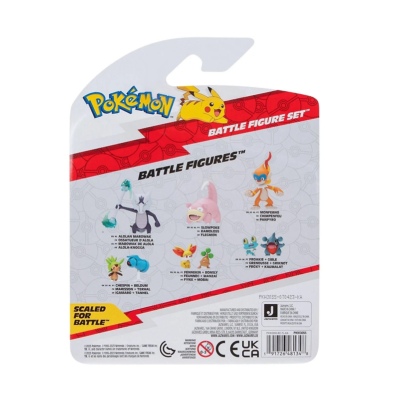 Jazwares Pokemon Battle Figure Set 3-Pack (Morpeko (Full-Belly Mode), Bulbasaur