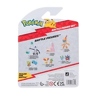 Jazwares Pokemon Battle Figure Set 3-Pack - (Pikachu (Female), Litwick