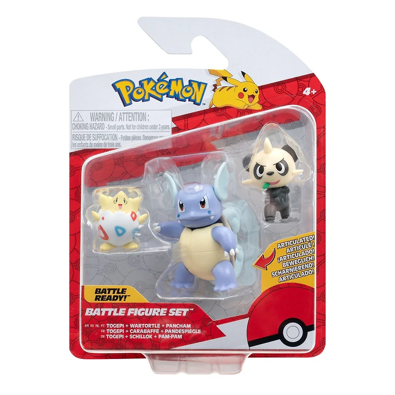 Jazwares Pokemon Battle Figure Set 3-Pack (Togepi, Pancham