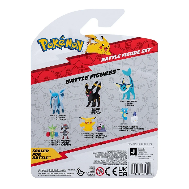 Jazwares Pokemon Battle Figure Set 3-Pack (Togepi, Pancham