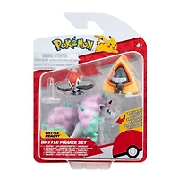 Jazwares Pokemon Battle Figure Set 3-Pack (Snorunt, Pikipek, Galarian Ponyta)
