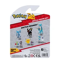 Jazwares Pokemon Battle Figure Set 3-Pack (Snorunt, Pikipek, Galarian Ponyta)