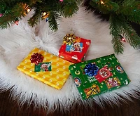Super Mario 9-Piece Holiday Wrapping Paper Kit 3 Sheets, 3 Gift Tags, 3 Bows