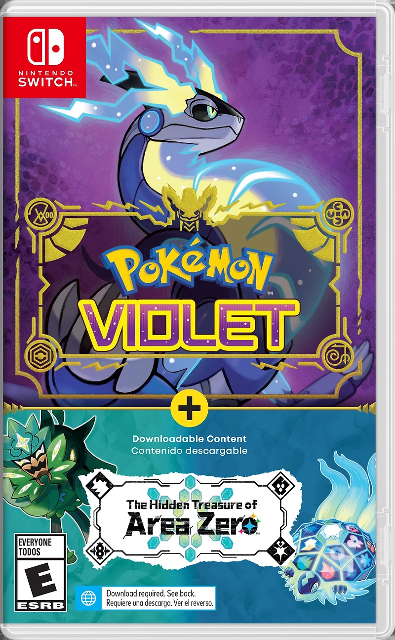 Pokemon Violet and The Hidden Treasure of Area Zero DLC Bundle