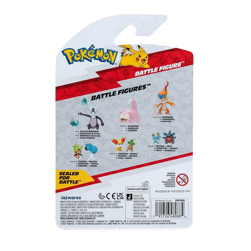 Jazwares Pokemon Slowpoke 3-in Battle Figure