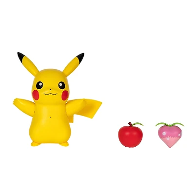 Jazwares Pokemon Train and Play Deluxe Pikachu Battle Figure Set 3-Pack