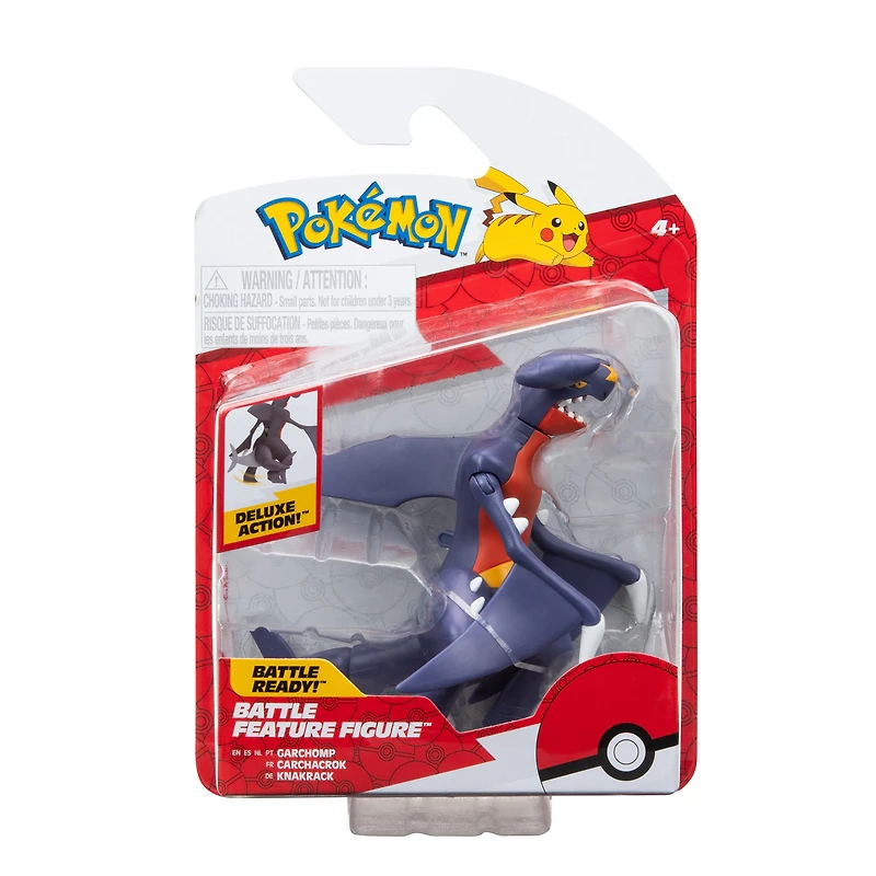 Jazwares Pokemon Garchomp 4.5-in Battle Figure
