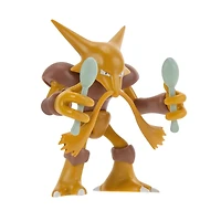 Jazwares Pokemon Alakazam 4.5-in Battle Feature Figure