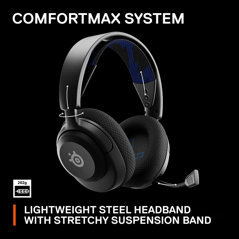 SteelSeries Arctis Nova 4P Wireless Gaming Headset for PC, Switch, Meta Quest 2