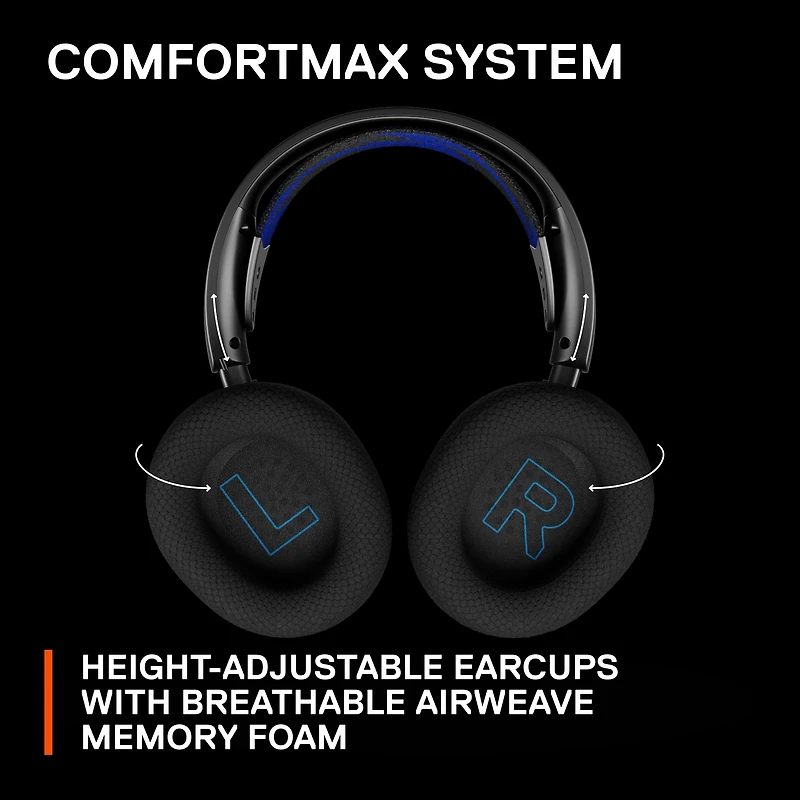 SteelSeries Arctis Nova 4P Wireless Gaming Headset for PC, Switch, Meta Quest 2