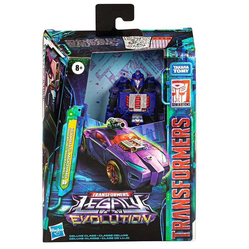 Hasbro Transformers Legacy Evolution Deluxe Class Cyberverse Universe Shadow Striker 5.5-in Action Figure