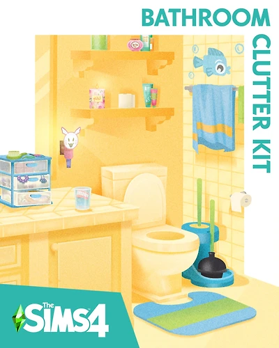 The Sims 4 Bathroom Clutter Kit DLC
