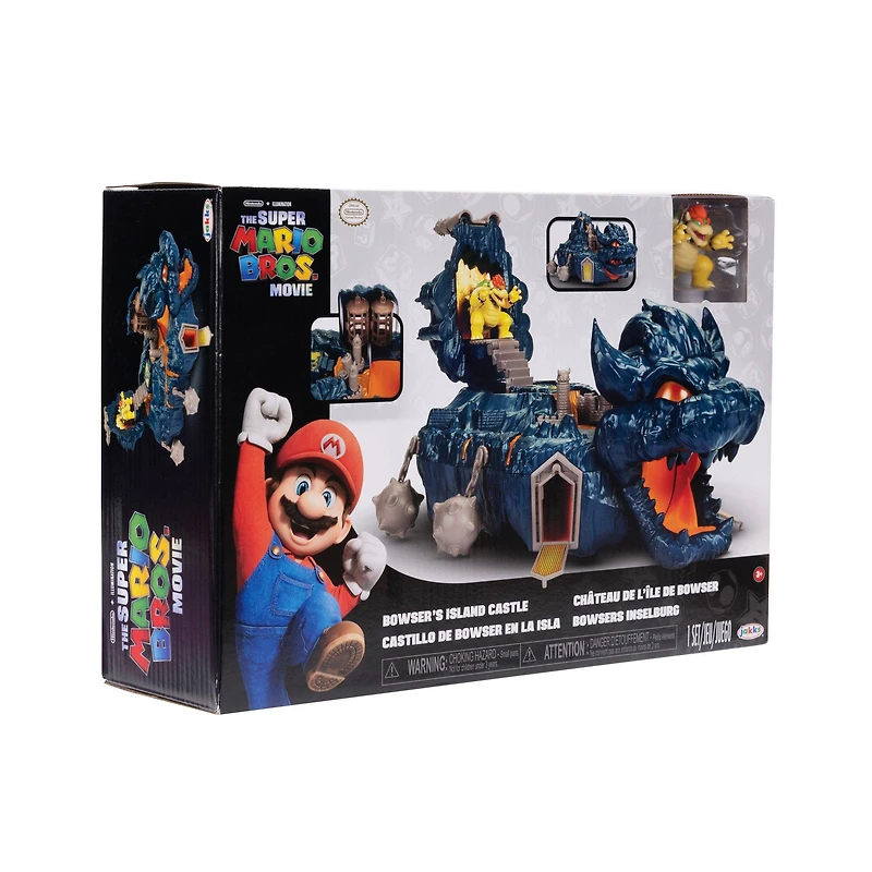 Jakks Pacific The Super Mario Bros. Movie Bowser's Island Castle Playset