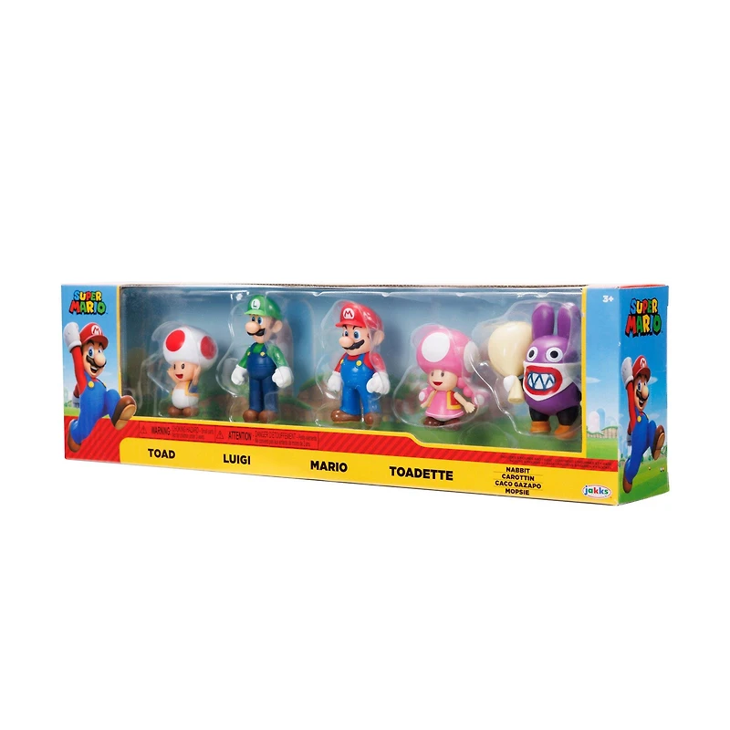 Jakks Pacific Super Mario Playable Characters 2.5-in Figures 5-Pack GameStop Exclusive