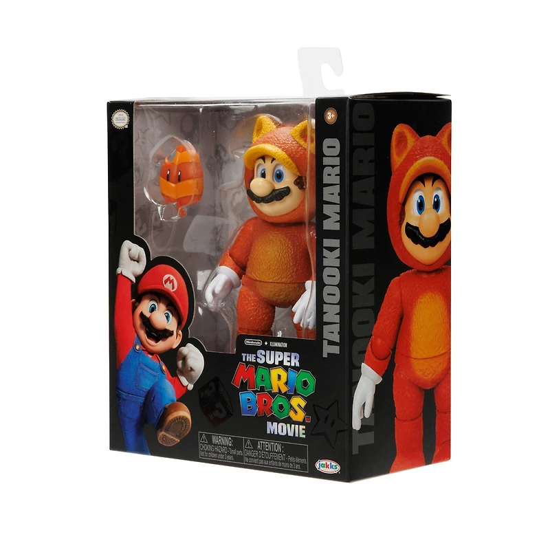 Jakks Pacific The Super Mario Bros. Movie Tanooki Mario 5-in Figure