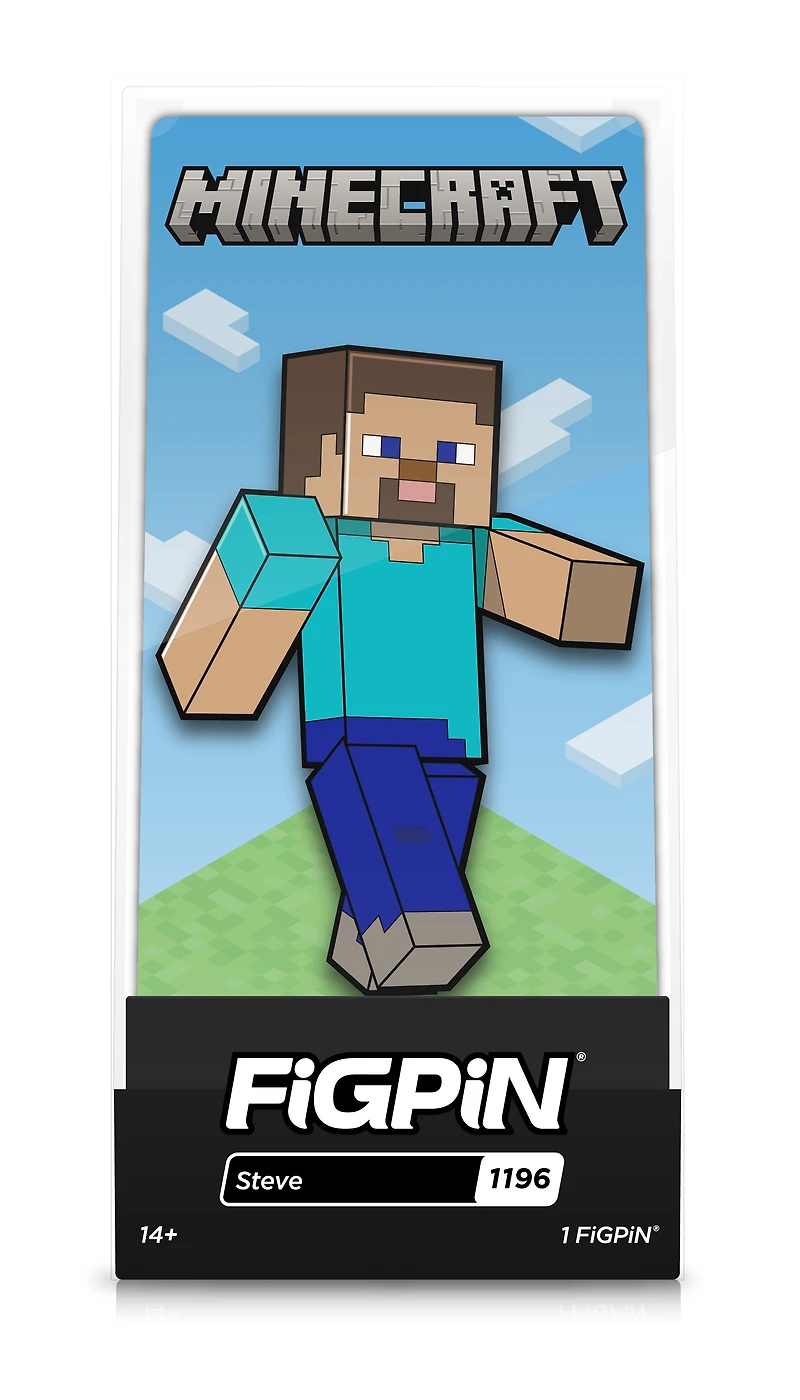 FiGPiN Minecraft Steve 3-in Collectible Enamel Pin