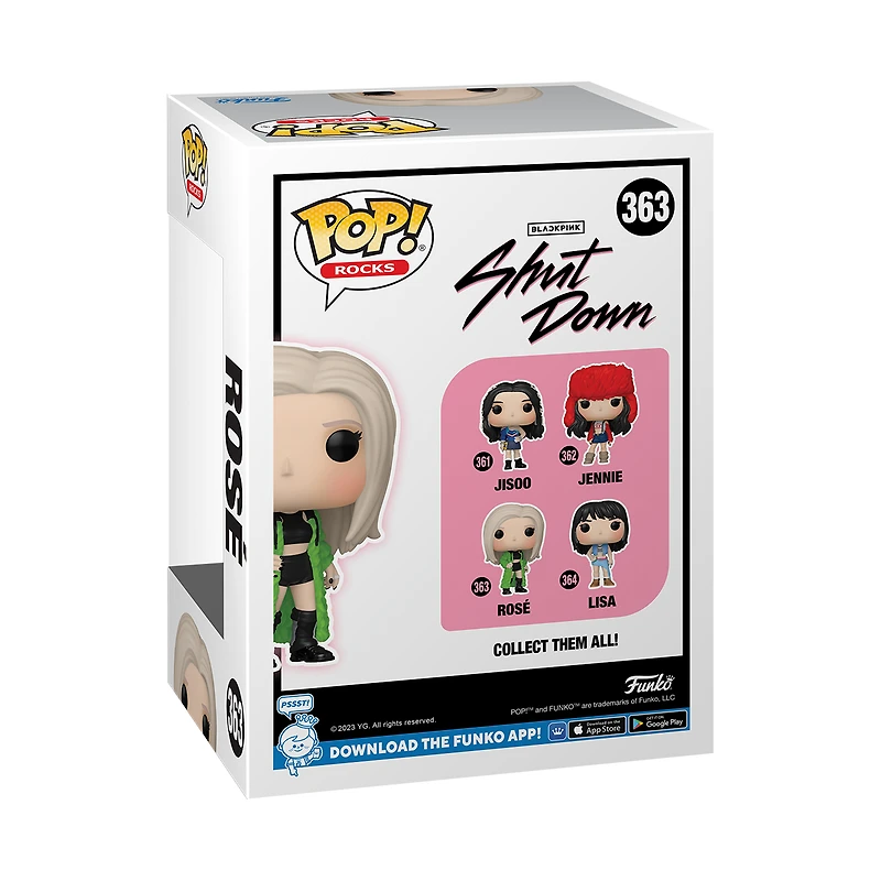 Funko POP! Rocks: Blackpink Rose 3.9-in Vinyl Figure