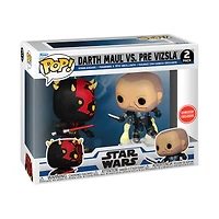 Funko POP! Star Wars: Clone Wars Darth Maul vs Pre Vizsla 2-Pack GameStop Exclusive